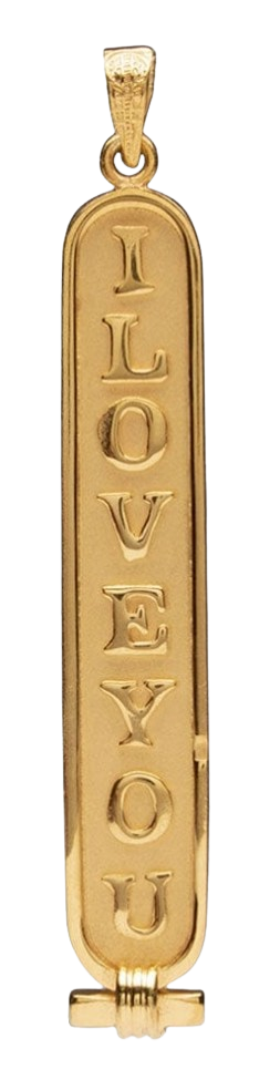 Elegant “I LOVE YOU” Gold Pendant